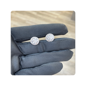 Stunning Round Diamond <b>Halo</b> Style <b>Earring</b> with 2 Carat IGI Certified Diamond Elegant Detachable Design - Product Image 3