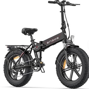 Bicicleta Eléctrica Plegable Más Vendida de 2024, Batería de Litio de Fibra de Carbono 4.0, Motor de Cubo Delantero, Neumáticos Gruesos, Bicicleta de Montaña para Nieve - Product Image 2