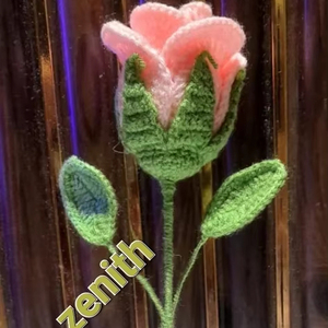 Fleurs de roses au crochet complexes en fil pour Diwali Alternative unique et durable aux arrangements floraux traditionnels - Product Image 1