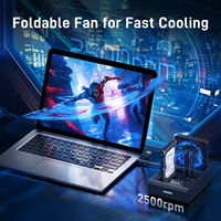 Duplicador multifunción FIDECO ABS 2,5 3,5 pulgadas SATA HDD SSD acoplamiento con ventilador de refrigeración soporte M.2 a SATA