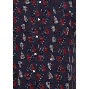 Camisa de Popelina de Algodón con Estampado de Corazones y Puntos para Mujer, Talla Grande, Marca Tommy Hilfiger, Color Azul, Talla 3X - Product Image 3