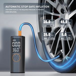 Pompa di gonfiaggio per pneumatici portatile con Power Bank, 5 modalità, Display digitale, torcia elettrica, per tutti i modelli di telefono - Product Image 3