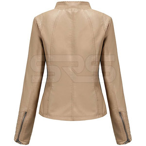 Vêtements pour femmes vente chaude veste en cuir nouvelle mode veste en cuir pour femmes veste en cuir coupe-vent - Product Image 2