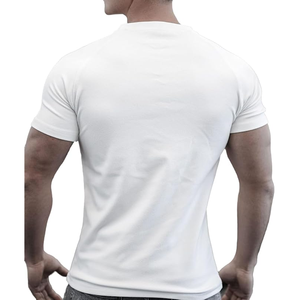 เสื้อยืดคอกลมสำหรับผู้ชายเสื้อออกกำลังกายผ้าฝ้าย100% คอกลมผลิตจากไมโครไฟเบอร์ออกแบบได้ตามต้องการ - Product Image 3