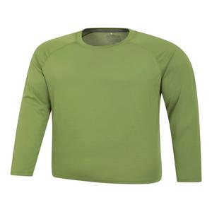 T-shirt à manches longues personnalisé de qualité supérieure pour hommes 100% coton respirant évacuation de l'humidité séchage rapide conceptions uniques imprimé tricoté - Product Image 1