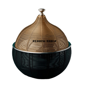 Calentador de alimentos de acero inoxidable con acabado de metal, artículos de cocina elegantes hechos a mano, cazuela de Metal al por mayor de calidad Superior - Product Image 2