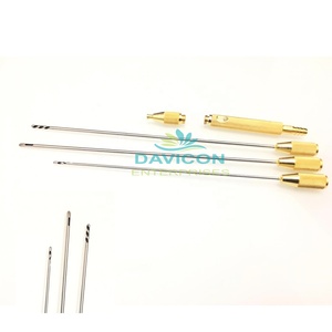 Cánula de succión general de un solo orificio de acero inoxidable con base de instrumentos quirúrgicos alimentados por maquinaria de eje pisado - Product Image 3