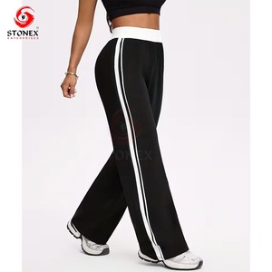 Pantalons pour femmes grande taille élégants et personnalisés, 100% coton, coupe ajustée confortable pour l'automne, livraison rapide, logo personnalisé |   OEM/ODM - Product Image 5