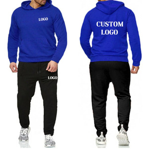 Chándal de fitness de gran tamaño para hombre de alta calidad personalizado 100% chándal de algodón - Product Image 4