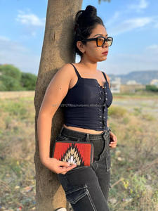 Bolso de mano de cuero de tela azteca occidental, monederos multicolores para mujer, carteras multiusos de cuero acolchado azteca únicas, novedad - Product Image 3