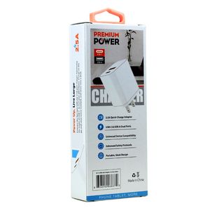2.5A a doppia USB-C USB-A ricarica rapida adattatore per caricabatterie a parete universale compatibile con tutti i modelli di telefono per PC auricolari - Product Image 4