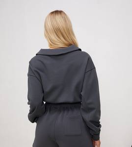 Buena calidad Out Wear Sweat Shirt Manga larga Sweat Shirt Jogger Running Training Gym Wear Sudadera con estilo de moda - Product Image 3