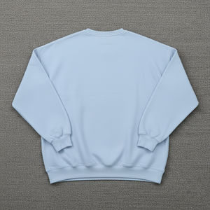 Servicio ODM: Sudadera de algodón grueso personalizada con estampado, lavado ácido, cuello redondo, hombros caídos, estilo oversize, anti-bolitas en la parte delantera para mujer. - Product Image 6