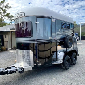 Used Galvanized Sheet Livestock For Outdoor Activities 2 Horse Transport <b>Trailer</b> - Product Image 1
