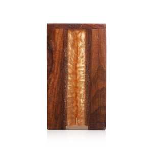 Caja de urna para cenizas para adultos hecha a mano, mezcla de epoxi amarillo y palisandro, urnas decorativas masculinas y femeninas para funerales, ataúdes personalizados para mascotas - Product Image 2