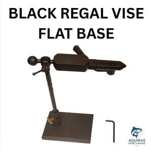 Tornillo de Banco Regal de base plana de aluminio, negro, anzuelo de pesca con mosca de bagre de alta calidad, equipo de atado - Product Image 2