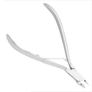 Pince à cuticules en acier inoxydable satiné Usine Offre Spéciale pince à cuticules en argent Outils de pédicure en acier inoxydable - Product Image 2