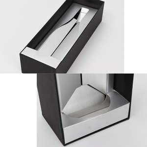 Custom Logo Rigid <b>Black</b> Paperboard Rectangle <b>Gift</b> <b>Box</b> UV Printing High-End Heaven and Earth Cover - Product Image 2