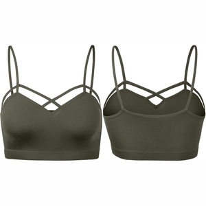 Premium Quality Plus Size Breathable Women <b>Sports</b> <b>Bra</b> with Front Logo High Support <b>Racerback</b> Yoga <b>Bra</b> Spandex/Nylon Material - Product Image 6