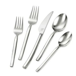 Recién llegado, juego de cubiertos de Metal minimalista de 24C, cubiertos de diseñador para eventos de boda y regalos de negocios, características sostenibles - Product Image 4