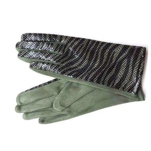 Gants de conduite décontractés d'hiver pour femmes, en simili cuir animal, avec écran tactile, doublure en velours suédé, épais et chaud, motif léopard - Product Image 4