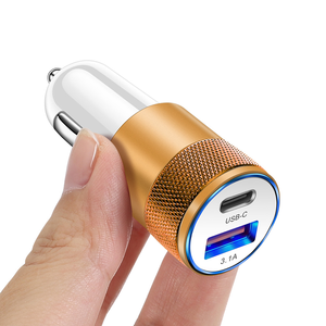 Hai Cổng Nhanh Chóng Sạc Xe Hơi 15W 3.1A <span class=keywords><strong>USB</strong></span> C Điện Thoại Car Charger Adapter Nhanh Chóng <span class=keywords><strong>USB</strong></span> Sạc Xe Hơi - Product Image 3