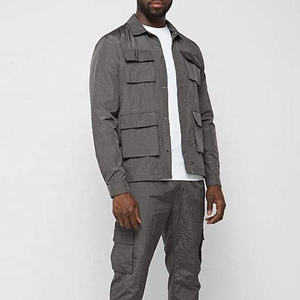 เสื้อแจ็กเก็ตผ้าใบกันน้ำผู้ชายสไตล์สตรีทสูงผ้าฝ้ายซาฟารีน้ำหนักเบาทนทานสำหรับสวมใส่ในชีวิตประจำวัน - Product Image 5