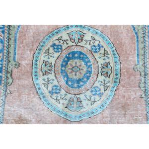 Alfombra Turca Pequeña de 1.8x2.7 pies, Alfombra Azul Vintage del Suroeste - Product Image 5