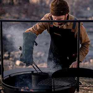 Superior <b>Grip</b> Leather Welding Gloves for Enhanced <b>Control</b> Multi-Purpose Use Outdoor Four Seasons Welding for Fabrication - Product Image 6