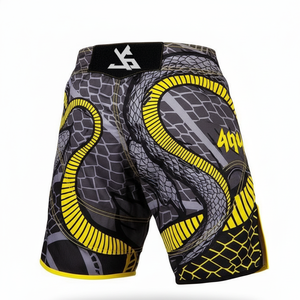 Pantalones Cortos de Artes Marciales Mixtas (MMA) de Alta Calidad con Estampado Digital para Entrenamiento de Boxeo, Logotipo Personalizado, Unisex, para Competencia, Elásticos - Product Image 2