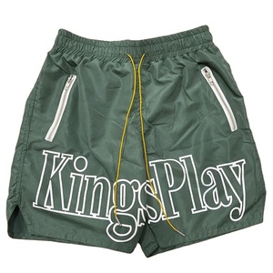 Pantalones Cortos Deportivos para Hombre al por Mayor, Modelo King Play Same, Sólidos, Antiarrugas, de Nailon, con Logotipo Personalizado, Servicio OEM, 100% Poliéster - Product Image 2