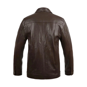 Veste d'hiver en cuir de qualité supérieure pour hommes, best-seller, nouveau style, 100% cuir véritable, vestes en cuir souple pour hommes - Product Image 6