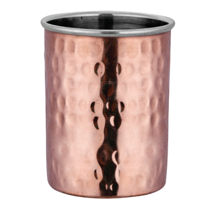 High Selling Gorgeous look pure Copper tumbler glass <b>cup</b> for water decorated tumbler <b>large</b> custom for drinking ware - Product Image 1