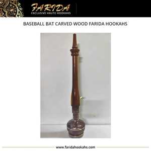 Juego de Narguile de Lujo Farida al por Mayor, Diseño Único de Bate de Béisbol Tallado en Madera, Alta Eficiencia, Latón Egipcio de Primera Calidad, Vidrio Lacado - Product Image 3