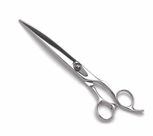 Tijeras de peluquería de alta calidad de 7 "con tornillo ajustable y silenciador Tijera de peluquero profesional - Product Image 1