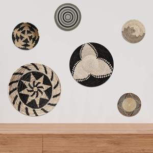 ของตกแต่งผนังไม้สไตล์โบฮีเมียนแขวนเรียบง่ายเรียบง่ายศิลปะติดผนังไม้ทรงกลมพร้อมกาวสำหรับห้องครัวบ้านห้องนอน12ชุด - Product Image 6