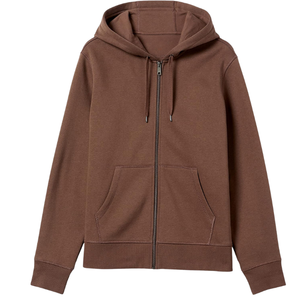 Sudadera con Capucha Extra Grande de Felpa Francesa 100% Algodón, Hombros Caídos, Cierre de Cremallera, al por Mayor, OEM - Product Image 2