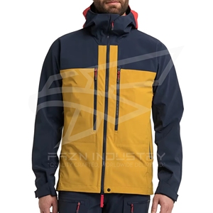 เสื้อแจ็กเก็ตมีซิปรูดสำหรับผู้ชายกันลมกันน้ำแจ็คเก็ตผ้านิ่มสำหรับใส่ทำงานฤดูหนาวดีไซน์ตามสั่ง - Product Image 1