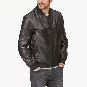 Chaqueta de Cuero para Hombre, Diseño 2026, Estilo Casual de Invierno, con Cuello Alto Delgado, de Alta Calidad - Product Image 2