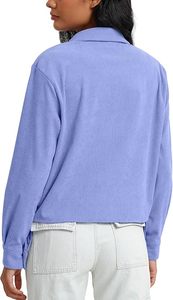 Chaqueta Corta de Pana para Mujer, con Botones, Manga Larga, Ligera, para Primavera y Otoño - Product Image 2
