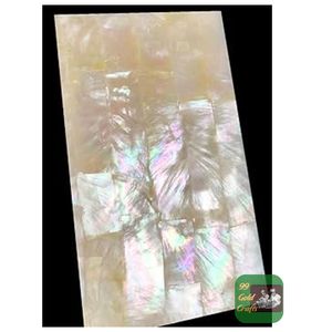 VENTE EN GROS DE PLAQUES DE Nacre Blanche Carrée Plate Double de 40 mm pour l'Artisanat et la Décoration en Mosaïque - Product Image 3