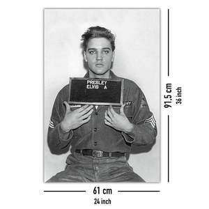 For Elvis Presley Mugshot Police Photo <b>Poster</b> Black Frame for Wall Decor - Product Image 4