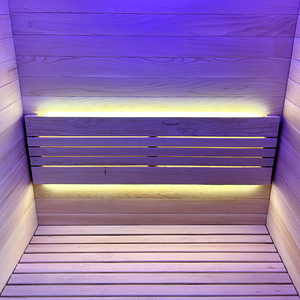 Sauna de Madera Maciza de Hemlock Canadiense a Buen Precio, Sauna Exterior en Forma de Cubo para 1-2 Personas con Panel de Control - Product Image 2