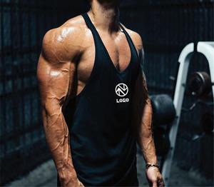 Débardeur 100% coton personnalisé pour hommes de haute qualité tricoté Streetwear Muscle Fit côtelé Gym Workout T-shirt sans manches Style décontracté - Product Image 2