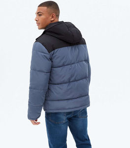 Veste matelassée d'hiver sur mesure pour hommes Manteau de mode en gros en tissu à bulles à capuche de haute qualité - Product Image 5