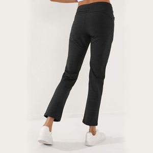 กางเกงวิ่งสำหรับผู้หญิงผ้าเทอร์รี่ผ้าเทอร์รี่ออกแบบให้เป็นมิตรต่อสิ่งแวดล้อมแบบลำลองด้านหน้าเรียบระบายอากาศได้ดีมีทุกสีขนาดบวก - Product Image 6