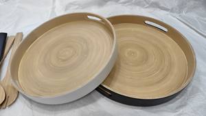 Tazón de Servir de Bambú Hilado Eco2Go, Tazón Decorativo Hecho a Mano para Mesa de Comedor, Cocina y Sala de Estar - Product Image 5