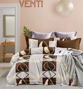 Sábana plana con estampado de tamaño King Venti resistente a la decoloración con 2 fundas de almohada, Juego de 3 uds, ropa de cama suave y cómoda - Product Image 5