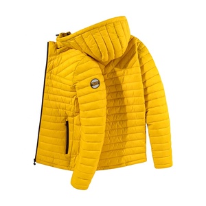 Custom OEM Printed Canvas <b>Puffer</b> <b>Jacket</b> for Men with Stand Collar Custom Logo Pockets Multi Colors Casual Winter - Product Image 3