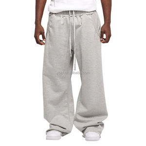 Baggy Sweatpants Gestapelte Hose Individuelles Design Oversized Weites Bein Hochwertiger Puff-Druck Lockere Sweatpants OEM-Fabrik - Product Image 2